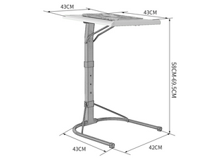 Mesa para laptop ajustable y plegable