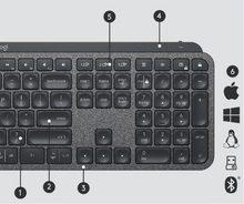 Cargar imagen en el visor de la galería, Teclado Inalámbrico MX Keys Logitech
